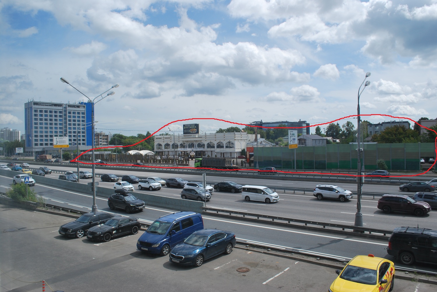 панорамный вид на комплекс с Можайского шоссе